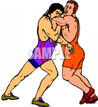 Wrestling Clipart