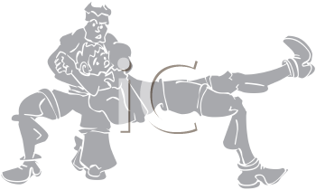 Wrestling Clipart