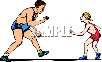 Wrestling Clipart