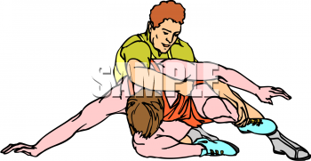 Wrestling Clipart