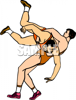 Wrestling Clipart