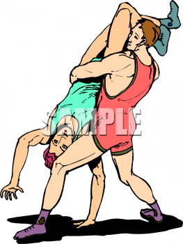 Wrestling Clipart