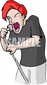 Royalty Free Singer Clipart